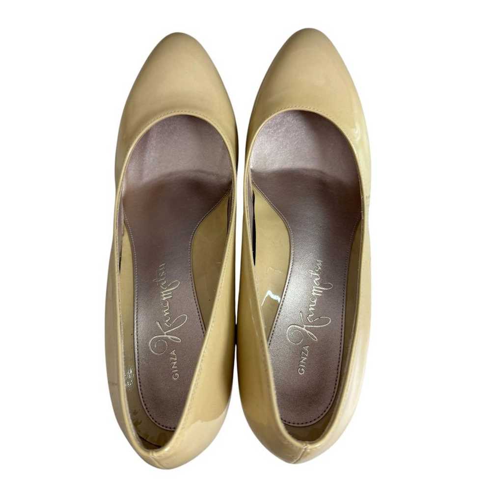 Kanematsu Ginza Kanematsu Enamel Pumps Beige 24.5… - image 6