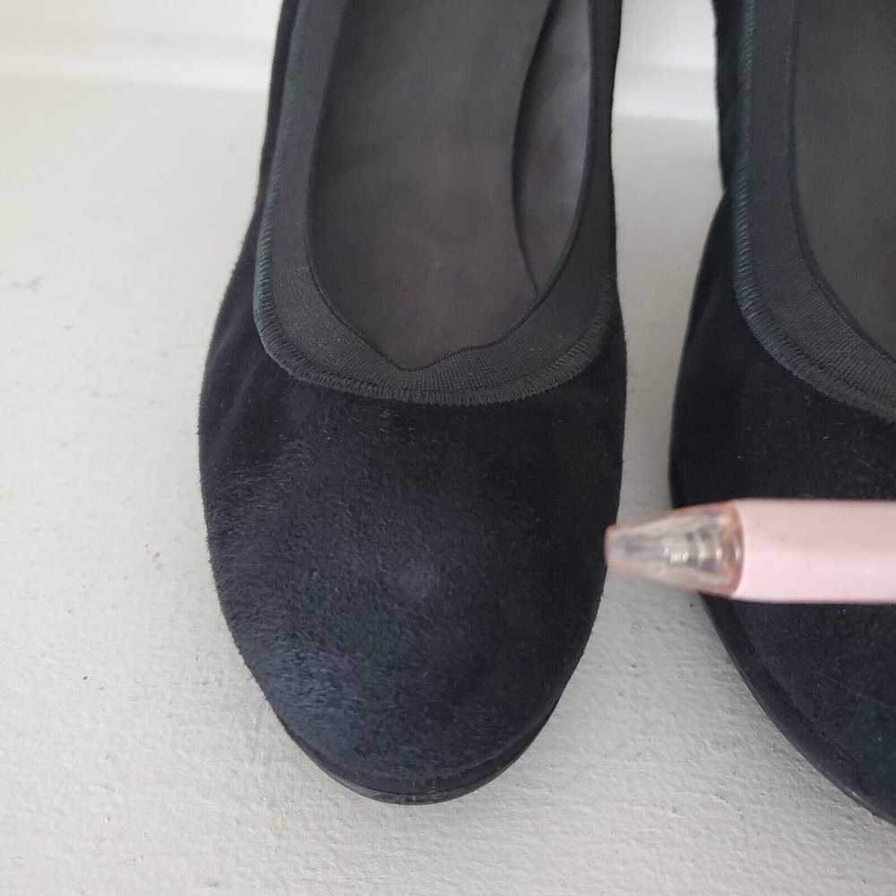 STUART WEITZMAN Pumps Womens 8.5 Black Suede Leat… - image 3