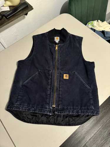 Carhartt × Streetwear × Vintage VTG NAVY BLUE CARH