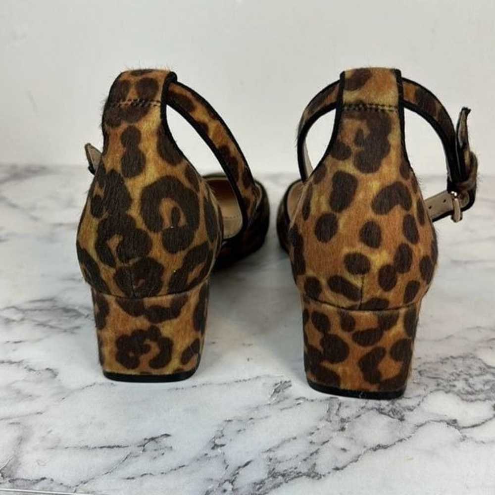 Cabi Kiki Leopard Print Ankle Strap Heels 8 - image 3