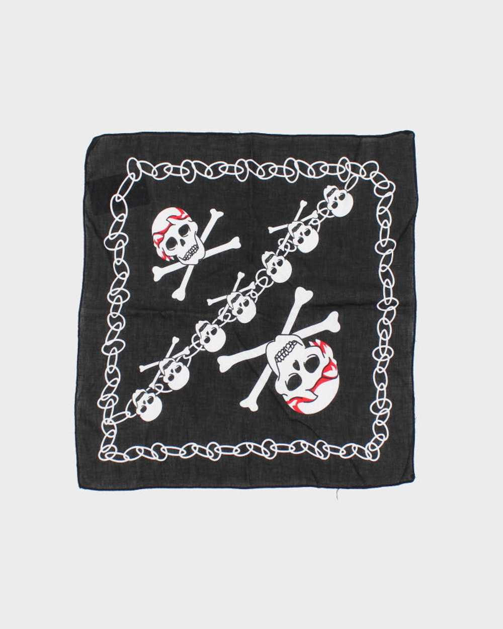 Black Skull & Cross Bones Bandana - image 2