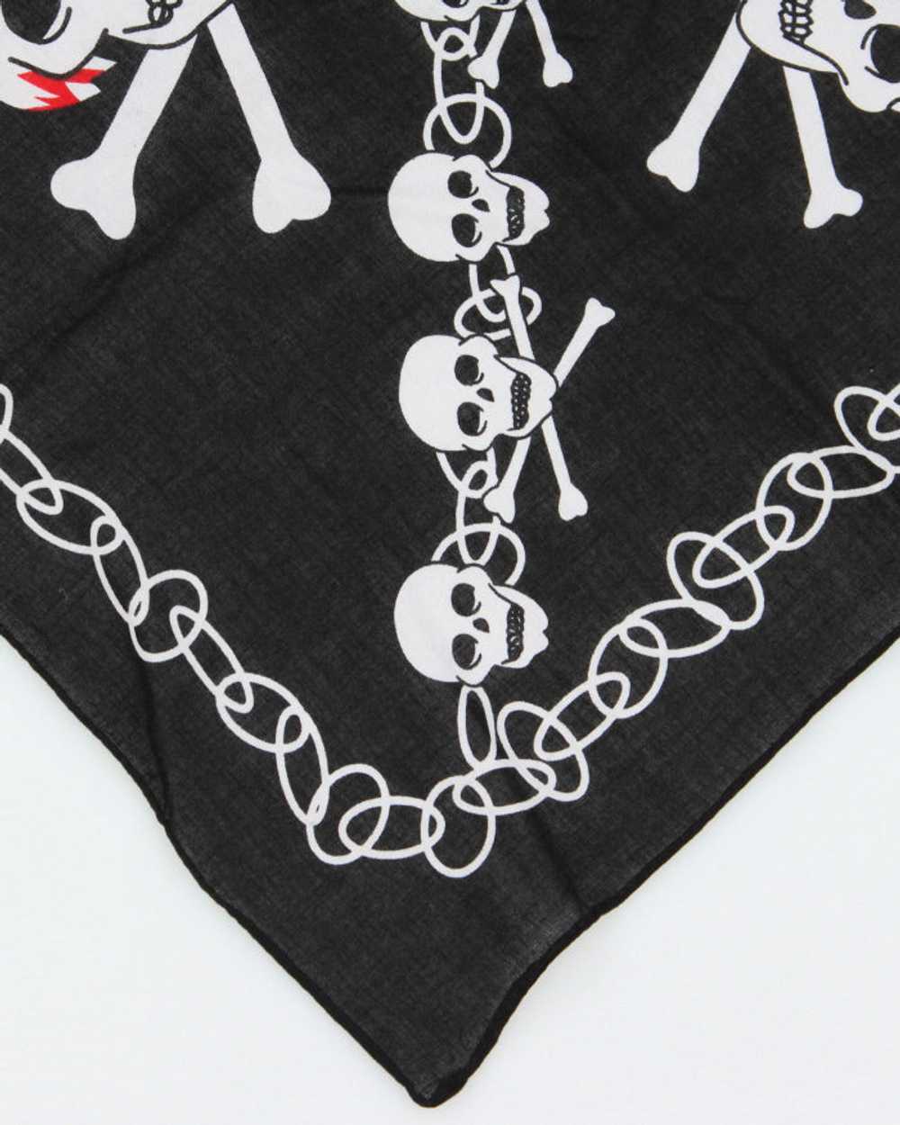 Black Skull & Cross Bones Bandana - image 3