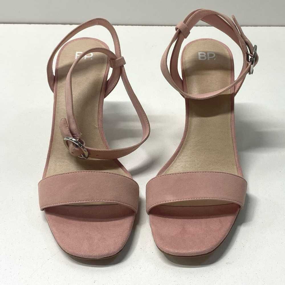 BP. Suede Leather Lea Strappy Sandals Pink 11 - image 4