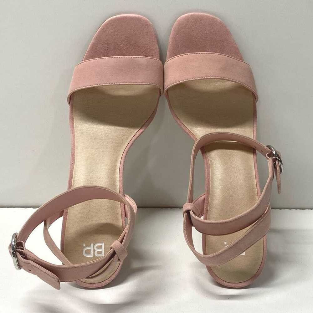 BP. Suede Leather Lea Strappy Sandals Pink 11 - image 6