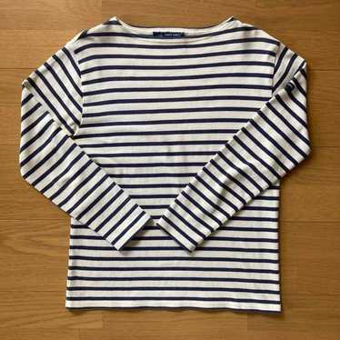 Saint James Breton Blue Stripe Jersey sold Knit Oural Turtleneck Shirt France Size 10