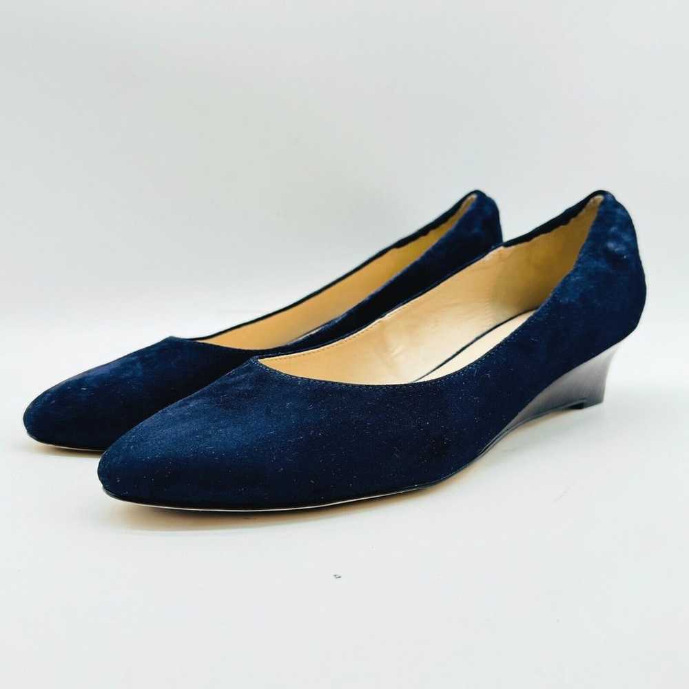 Cole Haan Shoes Womens 10 Navy Blue Suede Wedge G… - image 2