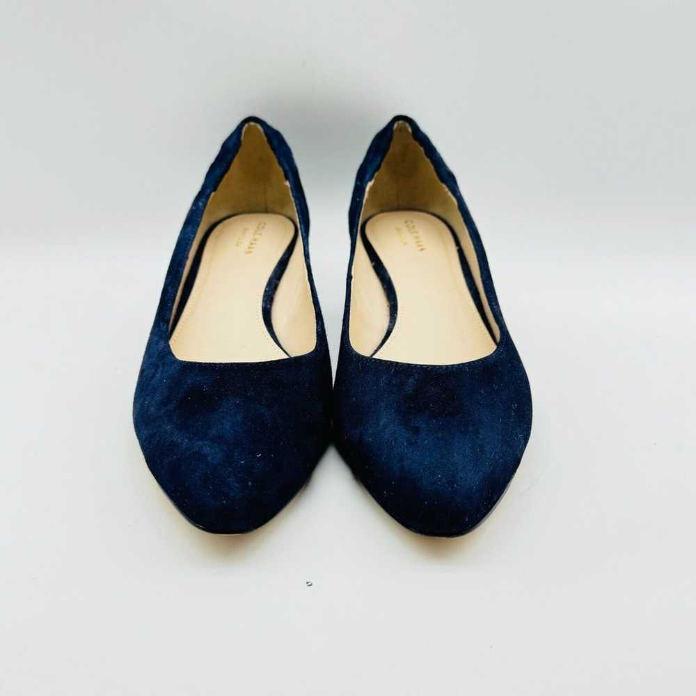 Cole Haan Shoes Womens 10 Navy Blue Suede Wedge G… - image 4