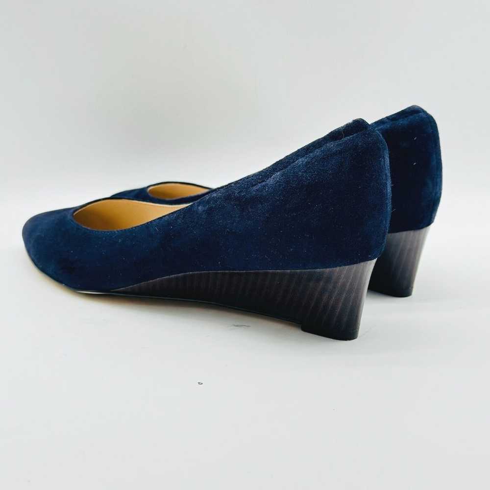 Cole Haan Shoes Womens 10 Navy Blue Suede Wedge G… - image 5