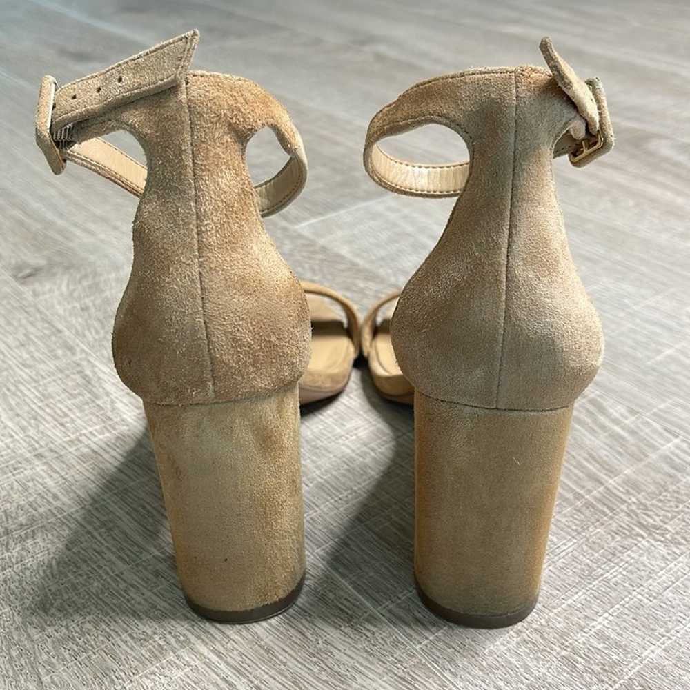 Banana Republic Tan Suede Ankle Strap Block Heels… - image 3