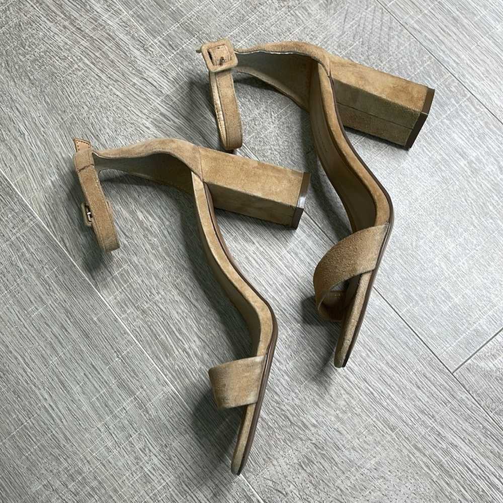 Banana Republic Tan Suede Ankle Strap Block Heels… - image 7