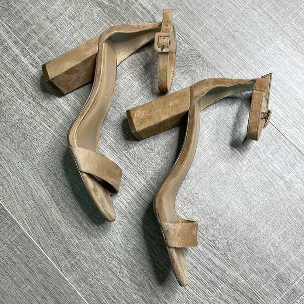 Banana Republic Tan Suede Ankle Strap Block Heels… - image 8