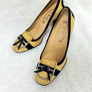 Tod's pumps with ribbon, heel, 22 cm, size 35, ye… - image 1