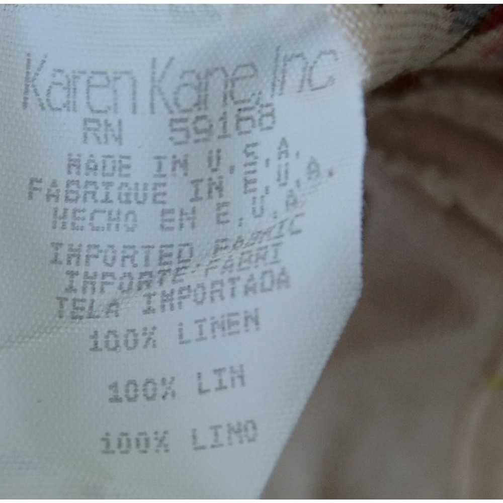 Karen Kane 100% Linen Women's Vintage Petite butt… - image 4