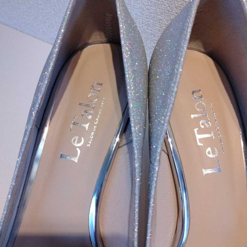 Letalon Glitter Plain Pumps Silver Glitter - image 5