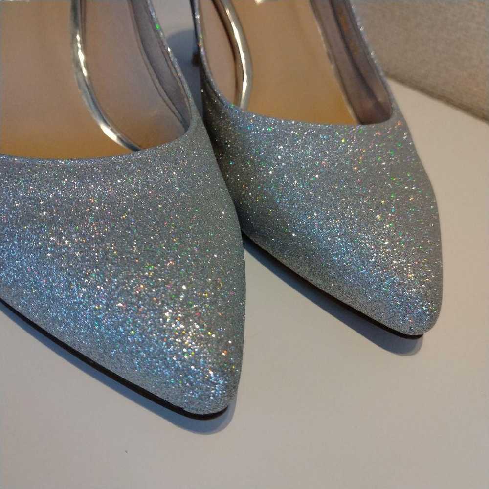 Letalon Glitter Plain Pumps Silver Glitter - image 6