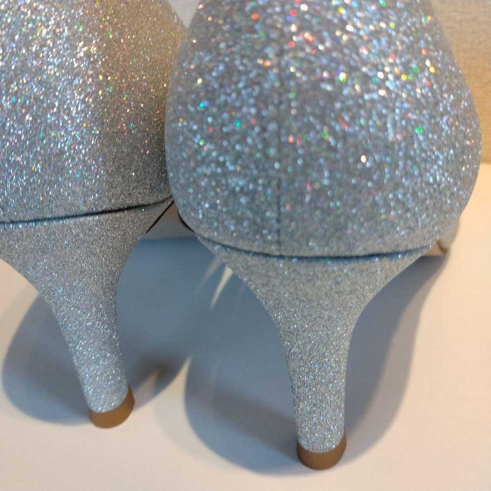 Letalon Glitter Plain Pumps Silver Glitter - image 8