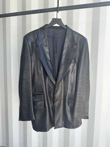 Gucci Lambskin Leather Blazer Coat