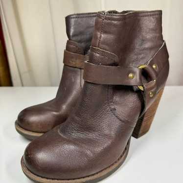 Kork-Ease Kork-Ease Korks Brown Leather Ankle Boot