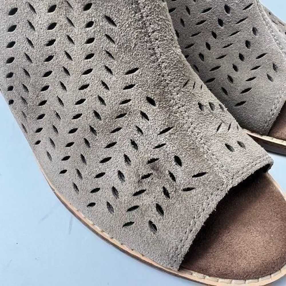 TOMS Taupe Open Toe Suede Bootie - image 3