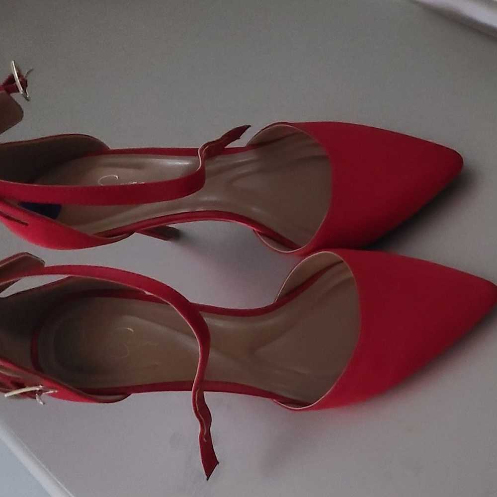 Red Silk Heels - image 5