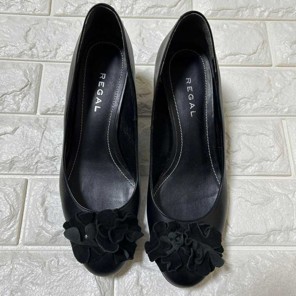 REGAL Leather Wedgewood Pumps 24.0 - image 11