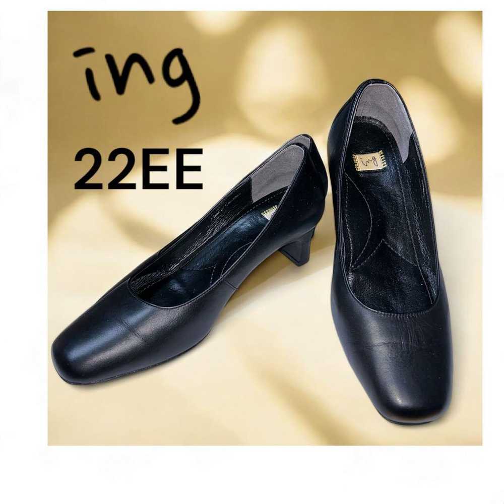 Ing Formal Black Pumps, Genuine Leather, Comfort … - image 1