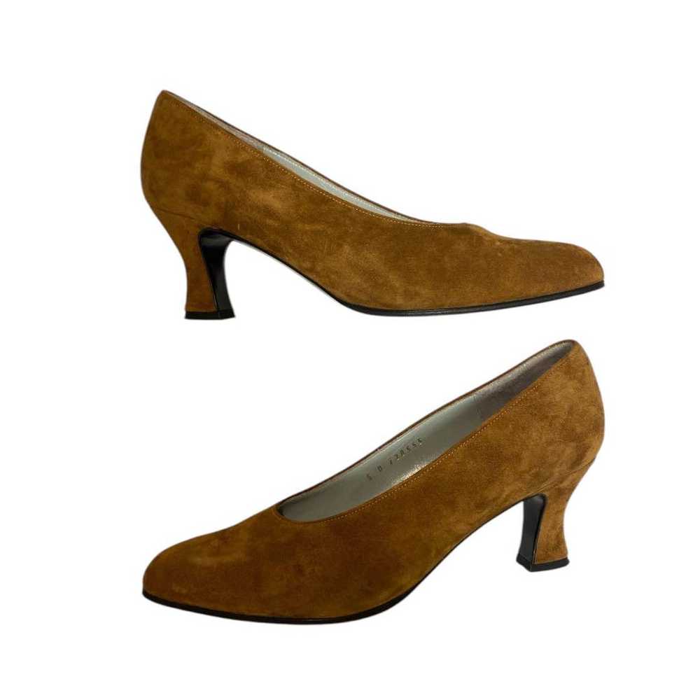 Dior Heel Pumps Suede Brown 5 22cm - image 3