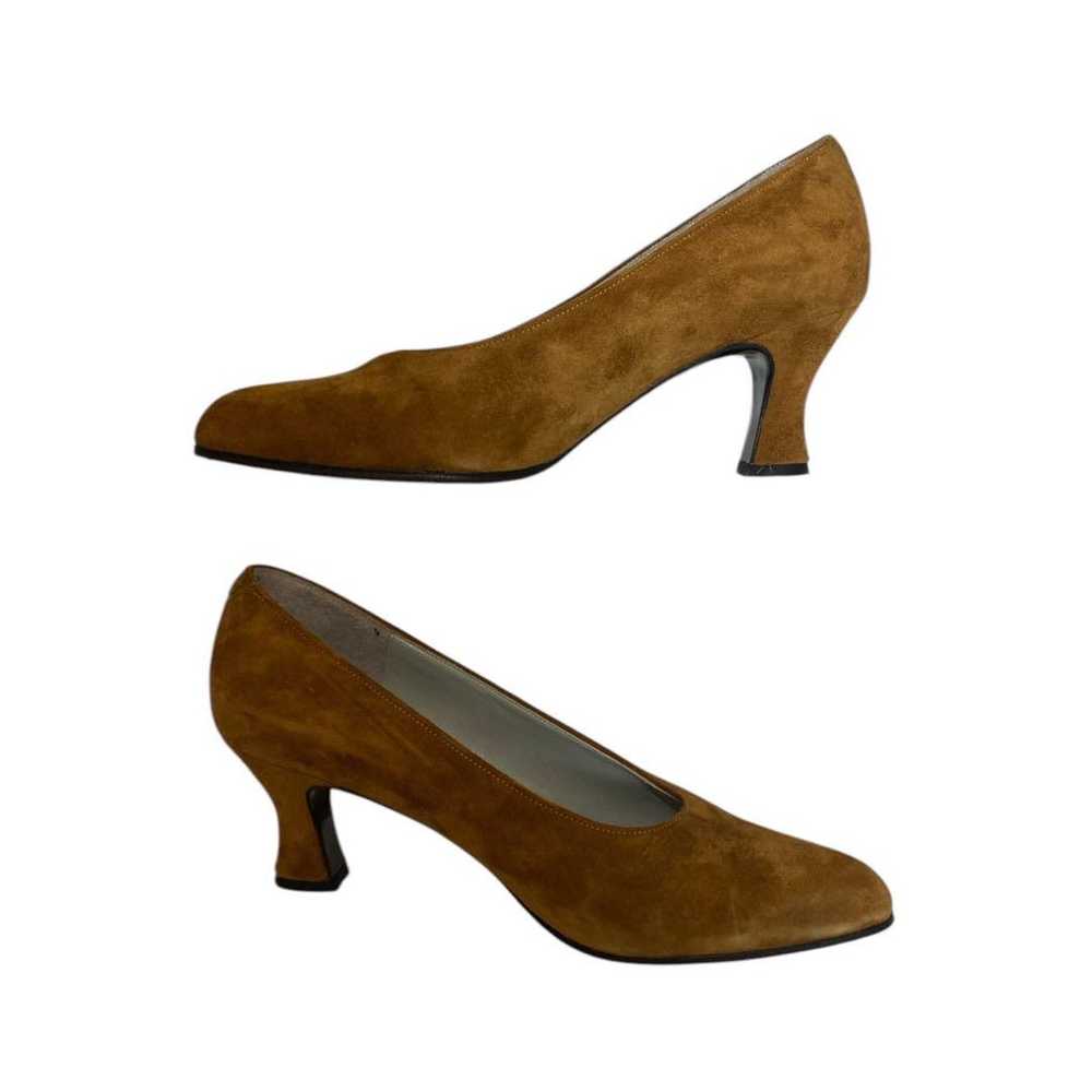 Dior Heel Pumps Suede Brown 5 22cm - image 4