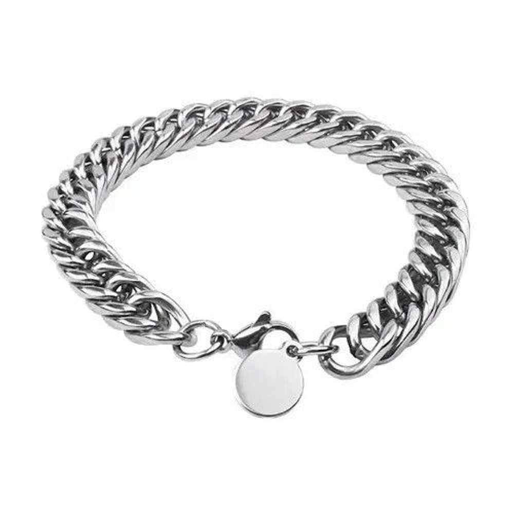 Other Titanium Steel Cuban Link Bracelet for Men … - image 2