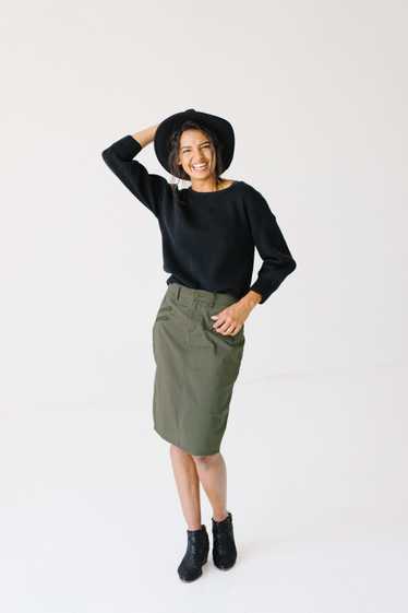 The Main Street Exchange 'Willow' Olive Skirt