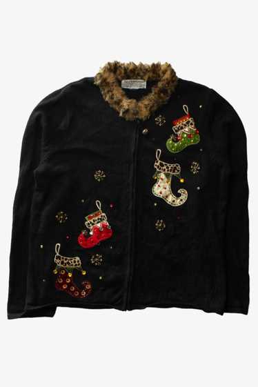 Black Ugly Christmas Cardigan 64039