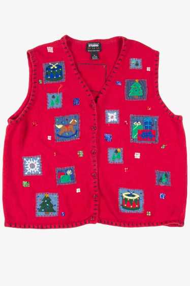 Red Ugly Christmas Vest 57604 - image 1