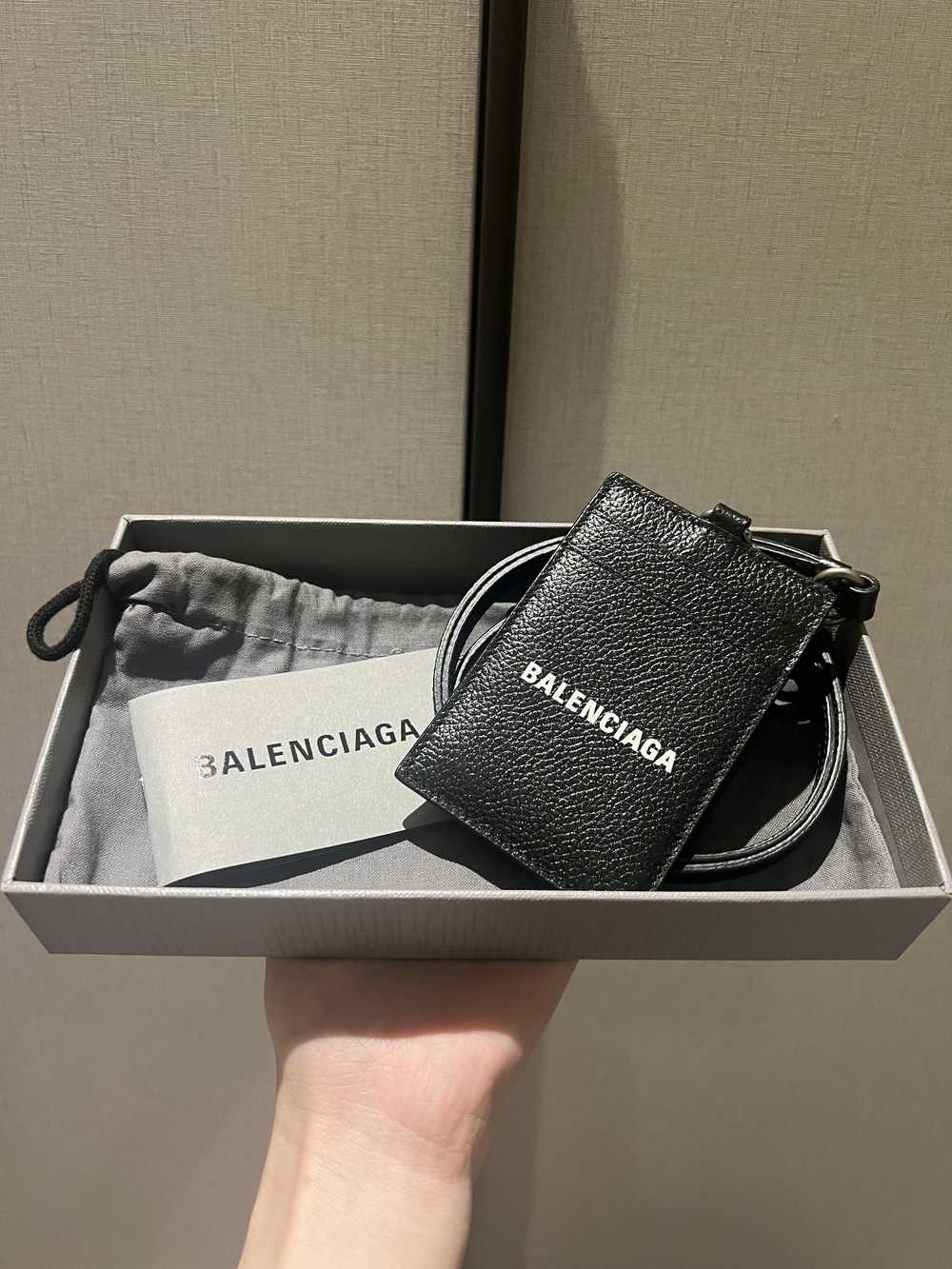 Balenciaga White Logo Black Cash Card and Badge H… - image 3