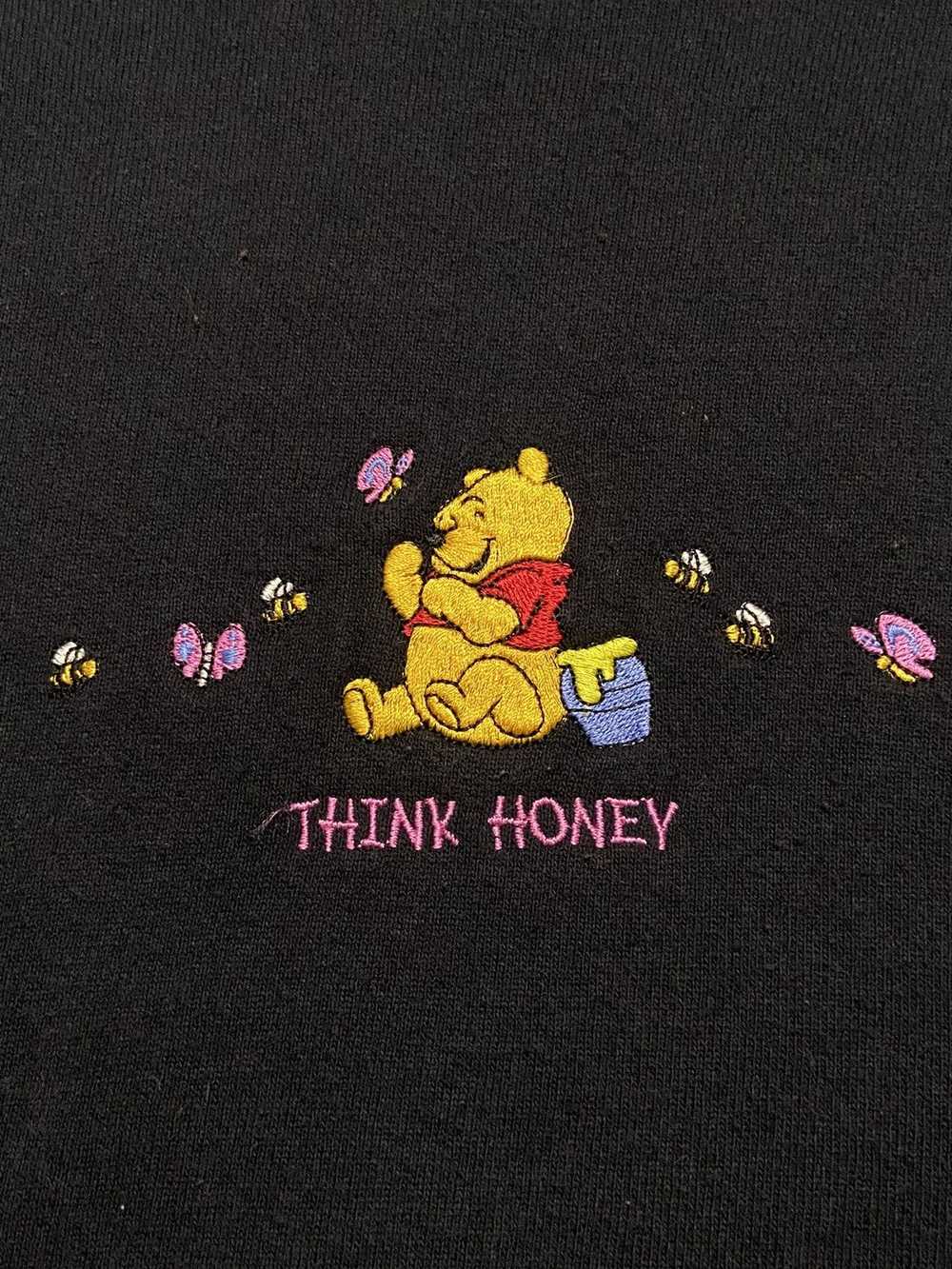 Vintage 90s Pooh Think Honey Embroidered Crewneck - image 3