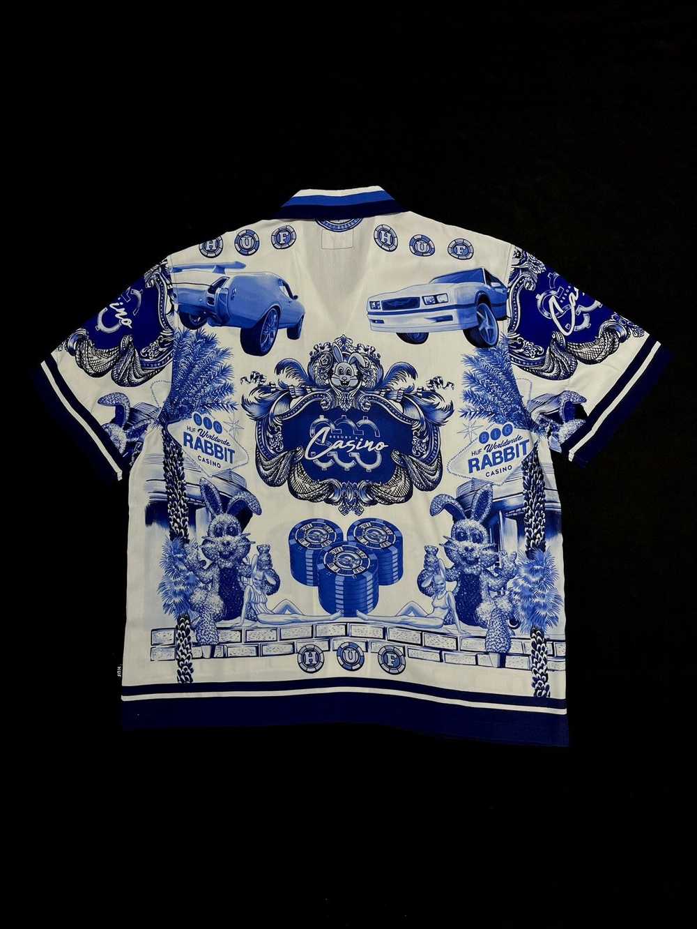 Rare HUF X Freddie Gibbs Full House Resort Shirt … - image 8