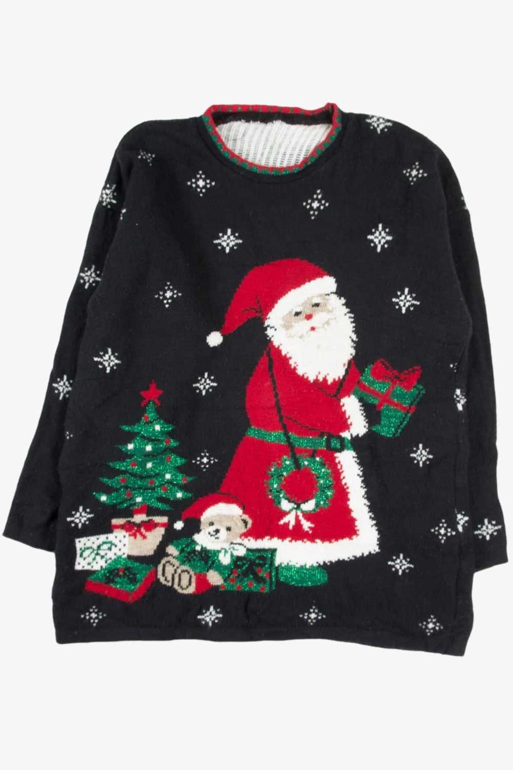 Black Santa Ugly Christmas Pullover 57775 - image 1