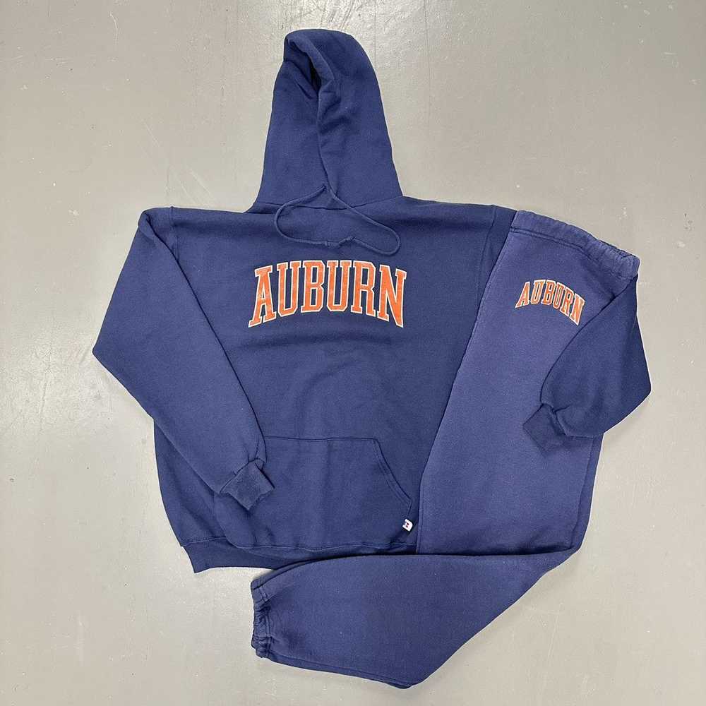 Vintage Russell Athletic Auburn University Hoodie… - image 1