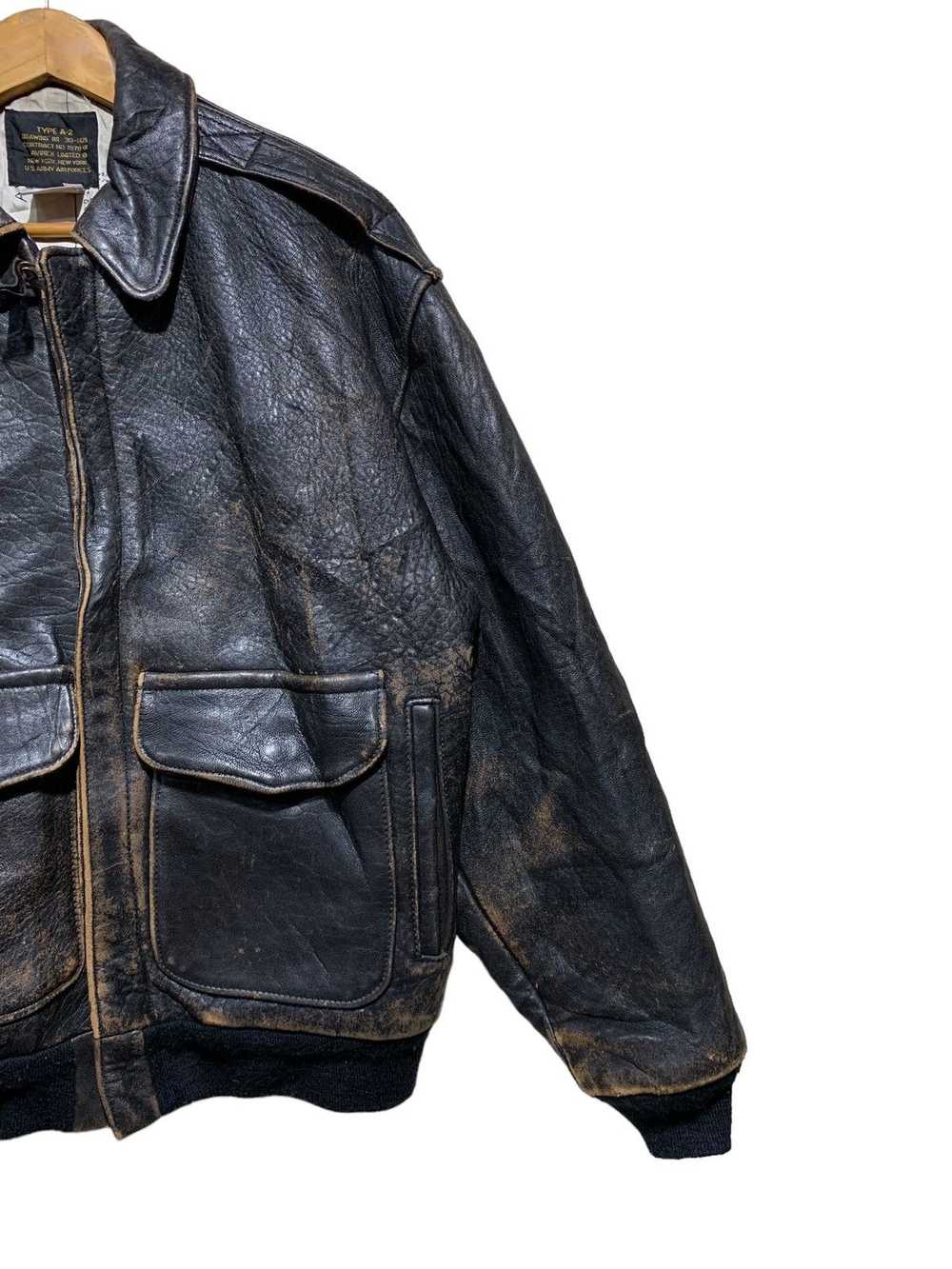 🔥VTG 70s AVIREX TYPE A2 LEATHER FLIGHT JACKETS - image 4