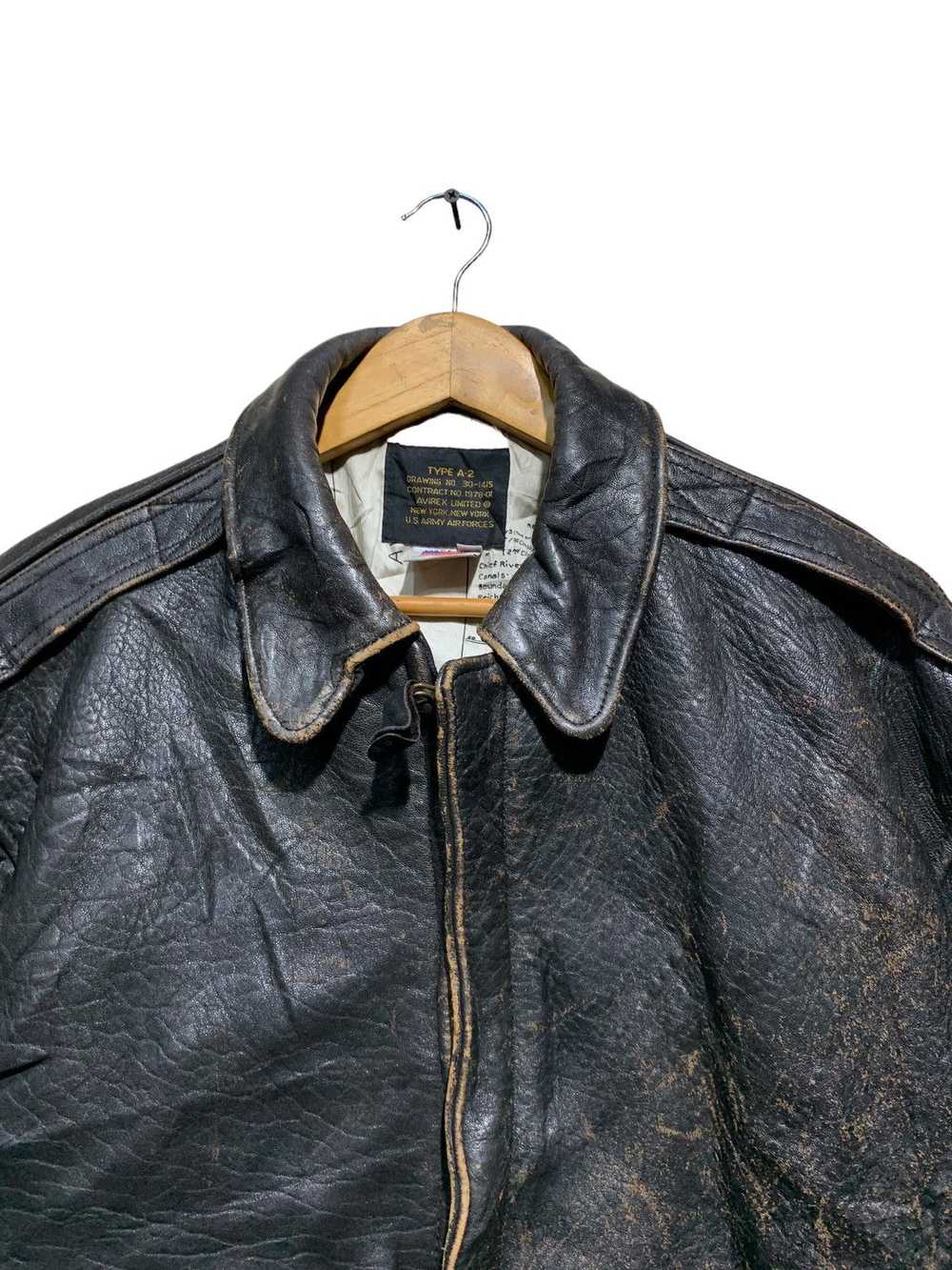 🔥VTG 70s AVIREX TYPE A2 LEATHER FLIGHT JACKETS - image 5