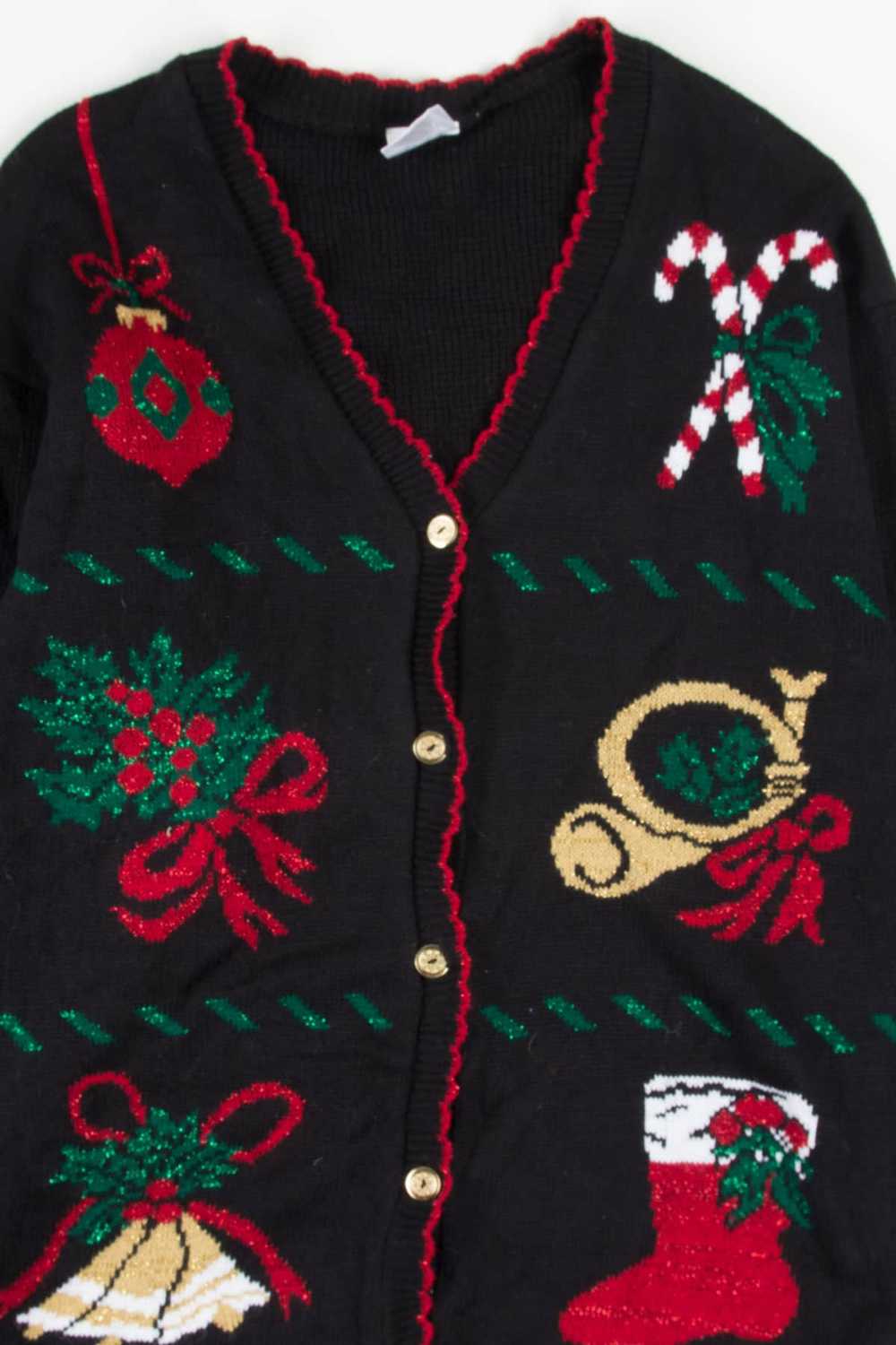 Black Ugly Christmas Cardigan 57814 - image 2