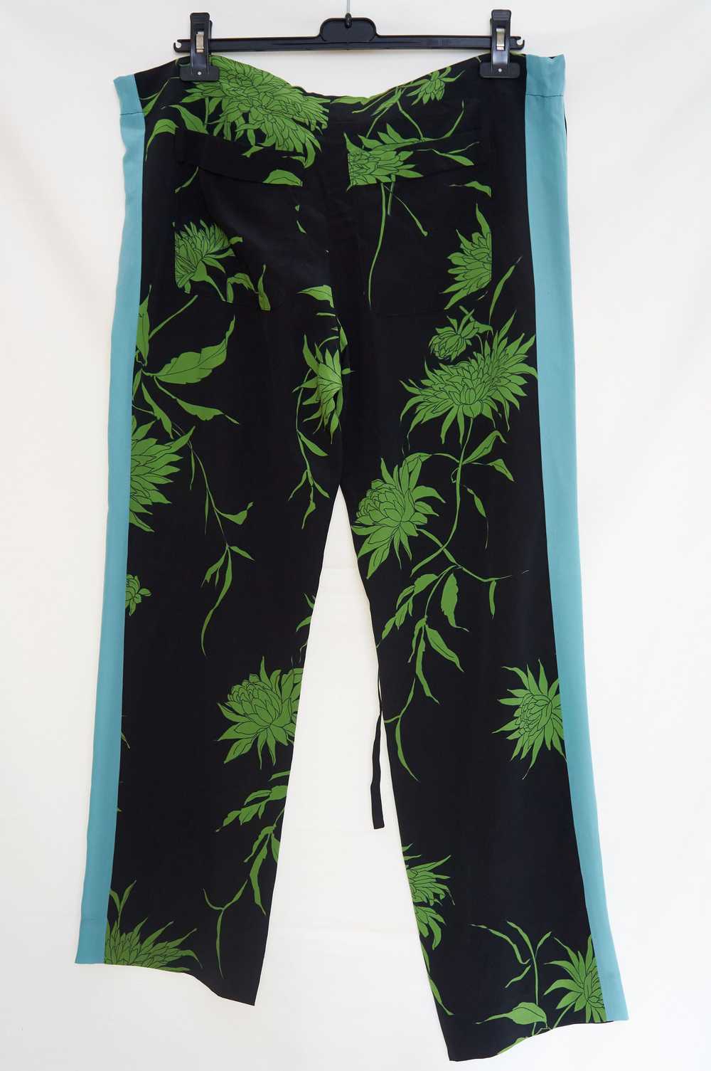 Haider Ackermann silk floral pants - image 1