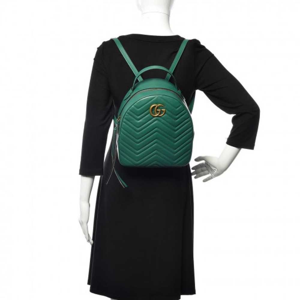 Gucci Marmont leather backpack - image 2