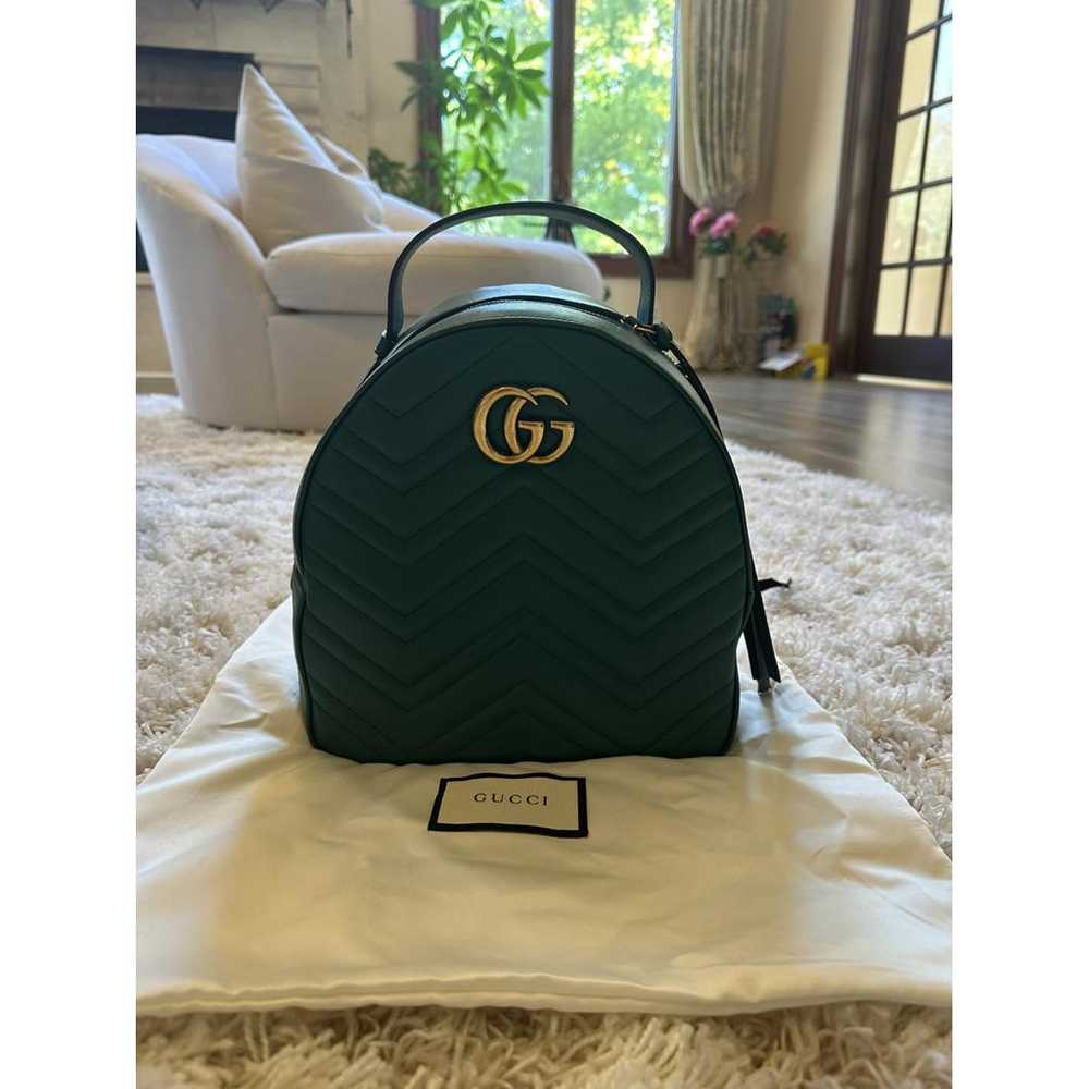 Gucci Marmont leather backpack - image 3