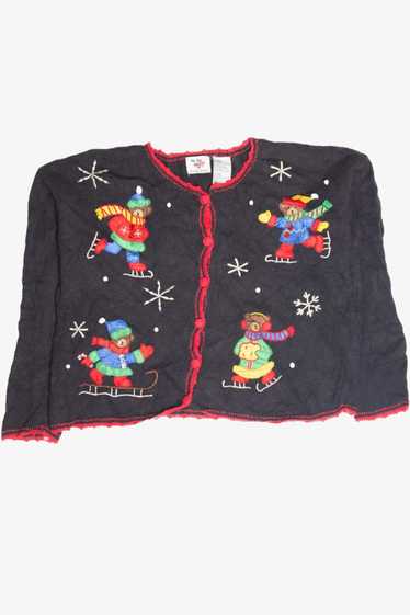 Vintage Black Ugly Christmas Cardigan 63255