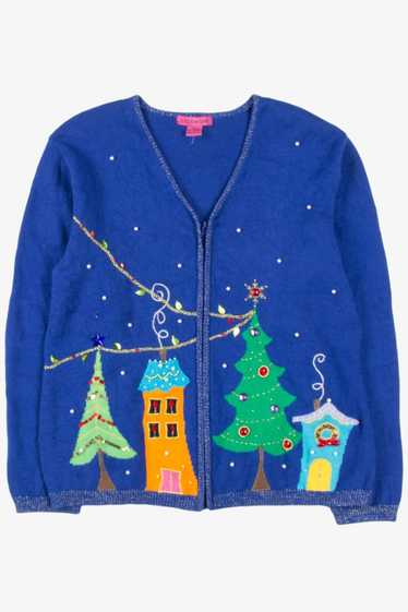 Blue Ugly Christmas Cardigan 57115