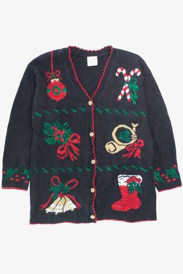 Black Ugly Christmas Cardigan 55919