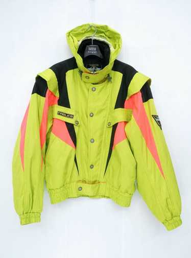 Vintage Fablice Ski Hoodie Jacket Large 1990's Fablice Colorblock Skiing Fablice Thinsulate Snow Bomber Winter Coat orders Size L