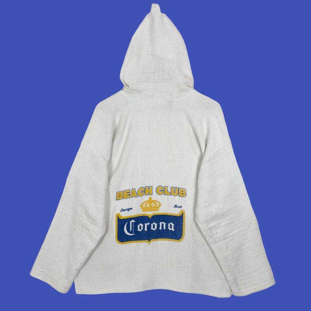 Vintage 90s Corona Beer Beach Club Baja Wool Hood… - image 1