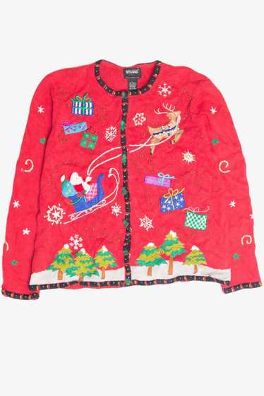 Vintage Red Ugly Christmas Cardigan 63172