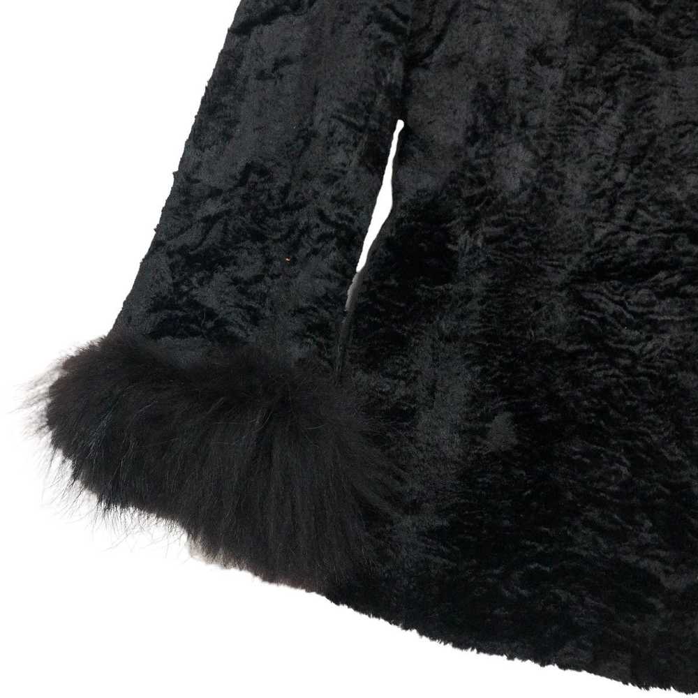 Vintage Valentino Garavani Faux Fur Velvet Jacket - image 11